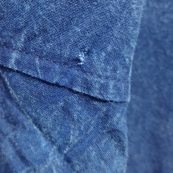 NWOT Avenue Embellished Top Women's 30/32 Blue Boho Retro 90s Y2K Casual Comfy - Picture 13 of 13